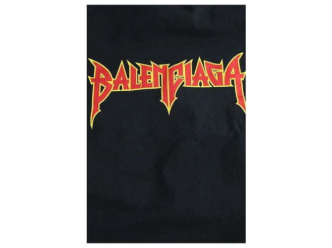 Balenciaga Camiseta de algodón negra Negro - vista 5