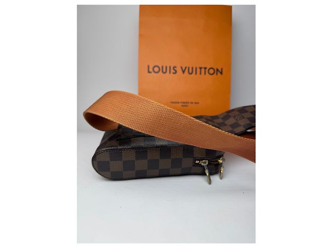 Vintage Louis Vuitton Damier Monogram Bauchtasche braun - Ansicht 10