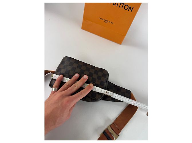 Vintage Louis Vuitton Damier Monogram Bauchtasche braun - Ansicht 13