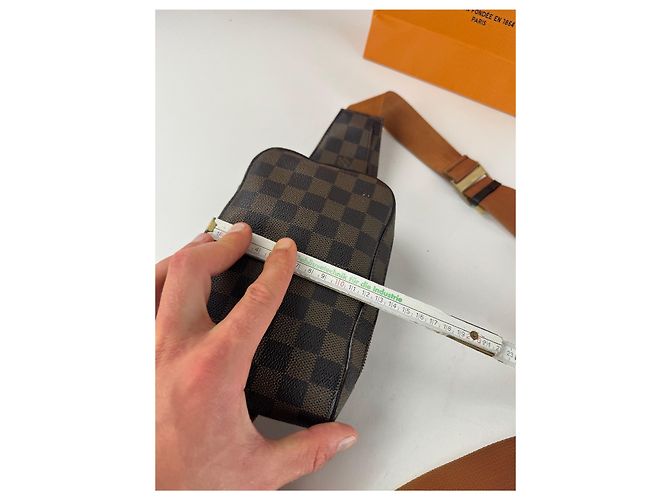 Vintage Louis Vuitton Damier Monogram Bauchtasche braun - Ansicht 14