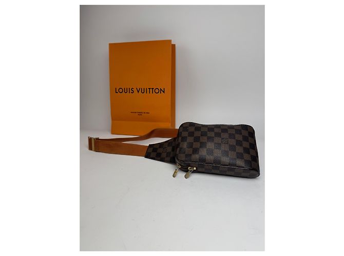 Vintage Louis Vuitton Damier Monogram Bauchtasche braun - Ansicht 2