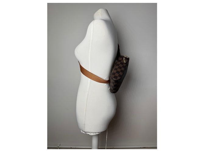 Vintage Louis Vuitton Damier Monogram Bauchtasche braun - Ansicht 4