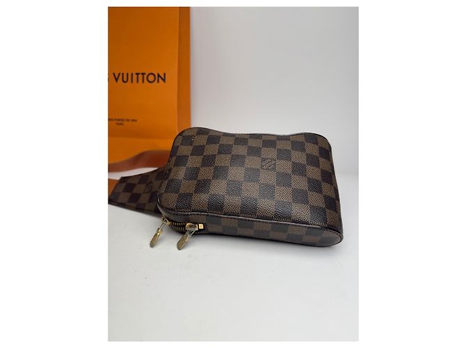 Vintage Louis Vuitton Damier Monogram Bauchtasche braun - Ansicht 7