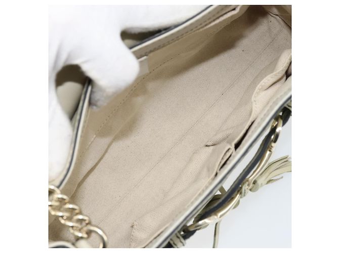 Gucci Emily Chain Flap Guccissima Leather Medium Beige - vista 5