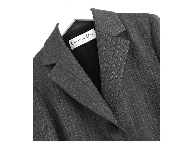 Chaqueta Bar a Rayas Grises Dior Crucero 2023 - vista 3