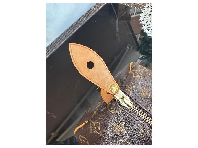 Borsa Louis Vuitton Speedy 35 Monogram Marrone - vista 13