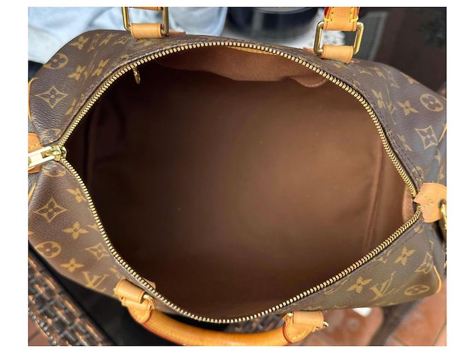 Borsa Louis Vuitton Speedy 35 Monogram Marrone - vista 19