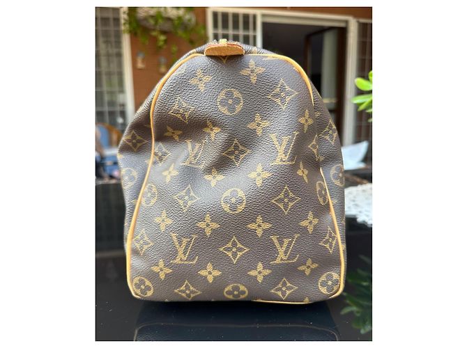 Borsa Louis Vuitton Speedy 35 Monogram Marrone - vista 6