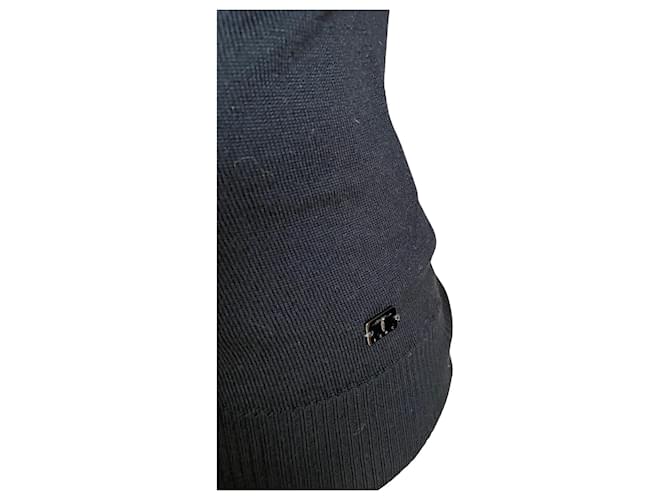 Autre Marque IZAC Rollkragenpullover aus extrafeiner Merinowolle ✨ Schwarz - Ansicht 2