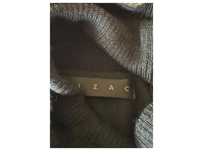 Autre Marque IZAC Rollkragenpullover aus extrafeiner Merinowolle ✨ Schwarz - Ansicht 5