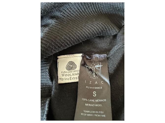 Autre Marque IZAC Rollkragenpullover aus extrafeiner Merinowolle ✨ Schwarz - Ansicht 6