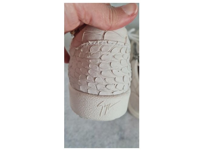 Giuseppe Zanotti Sneakers aus Kroko-Leder Weiß - Ansicht 4
