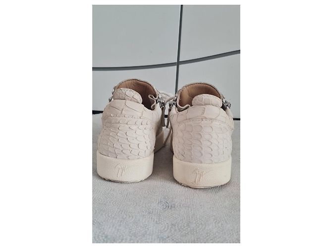 Giuseppe Zanotti Sneakers aus Kroko-Leder Weiß - Ansicht 5