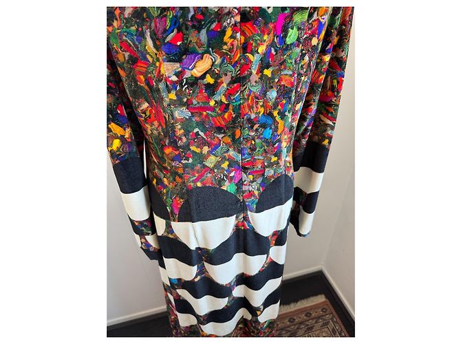 Dries Van Noten Samtkleid Mehrfarben - Ansicht 13