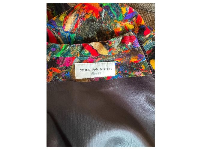 Dries Van Noten Samtkleid Mehrfarben - Ansicht 14