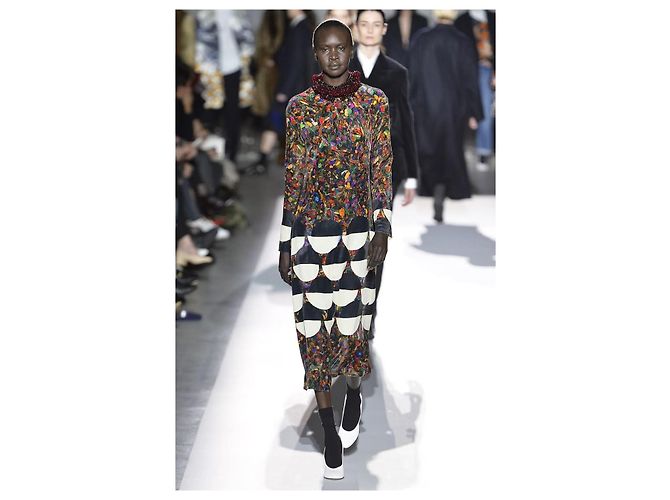 Dries Van Noten Samtkleid Mehrfarben - Ansicht 2