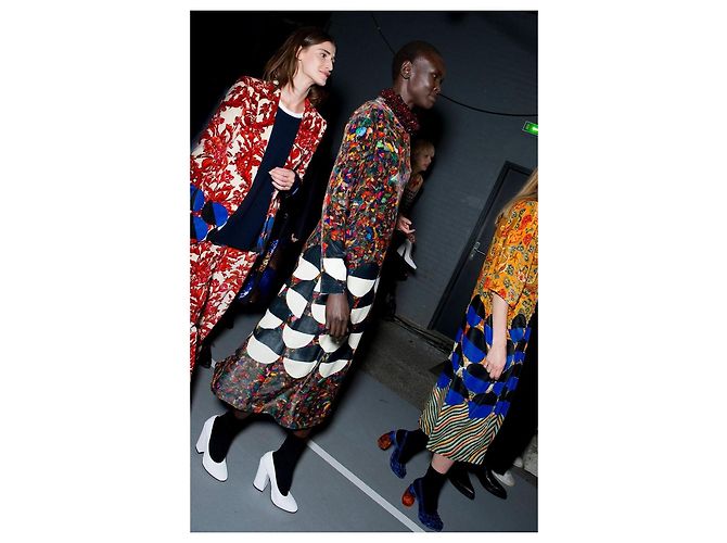 Dries Van Noten Samtkleid Mehrfarben - Ansicht 3