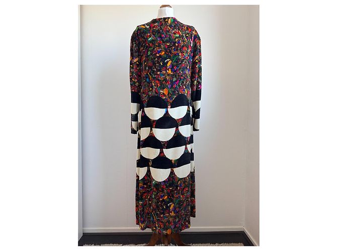Dries Van Noten Samtkleid Mehrfarben - Ansicht 4