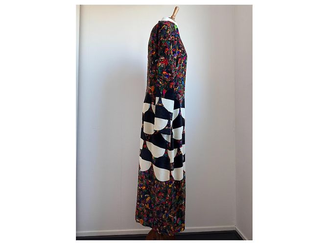 Dries Van Noten Samtkleid Mehrfarben - Ansicht 5