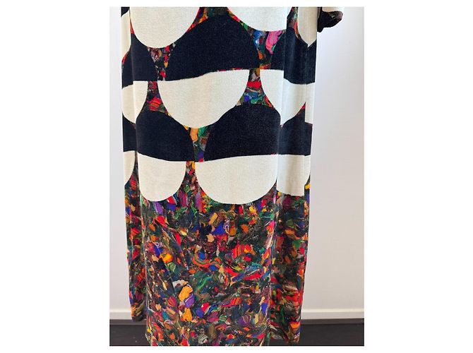 Dries Van Noten Samtkleid Mehrfarben - Ansicht 8