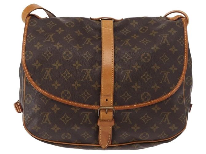 Louis Vuitton Saumur Monogram Canvas 35 Marrone - vista 2