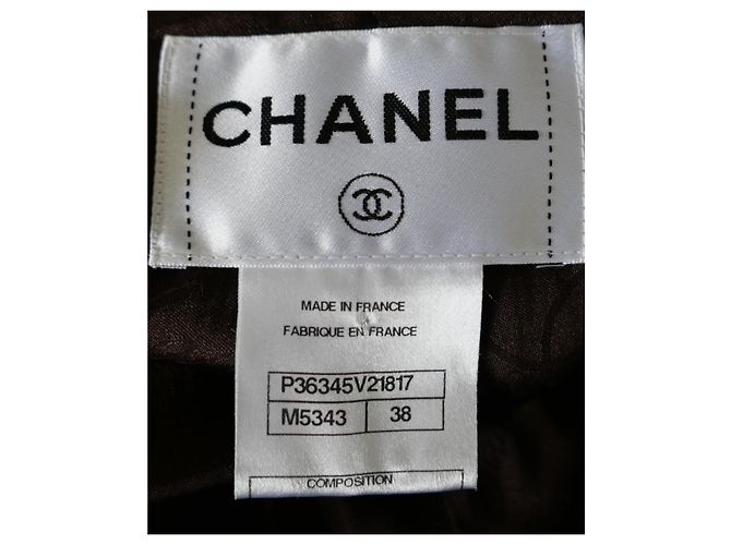 Chaqueta de pata de gallo 'París-Moscú' Pre-Fall 2009 de Chanel Castaño - vista 12