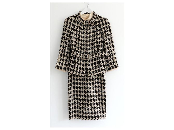 Chaqueta de pata de gallo 'París-Moscú' Pre-Fall 2009 de Chanel Castaño - vista 15