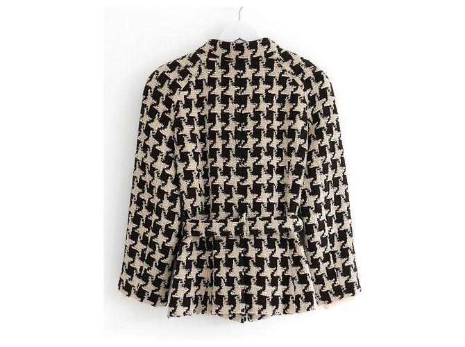Chaqueta de pata de gallo 'París-Moscú' Pre-Fall 2009 de Chanel Castaño - vista 2