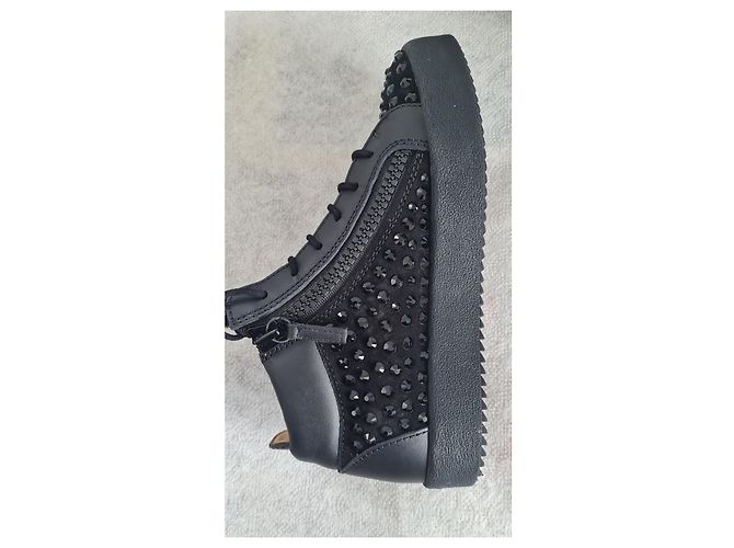 Sneakers Giuseppe Zanotti Doris in pelle nera Nero - vista 2