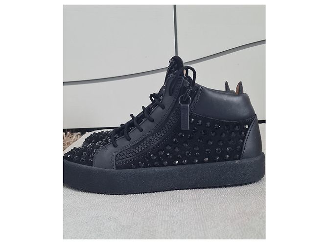 Sneakers Giuseppe Zanotti Doris in pelle nera Nero - vista 3