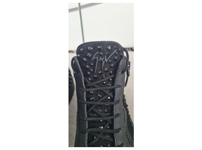 Sneakers Giuseppe Zanotti Doris in pelle nera Nero - vista 4
