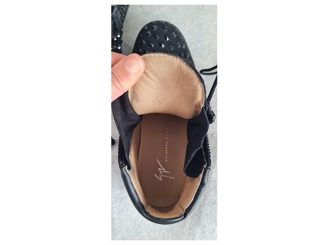 Sneakers Giuseppe Zanotti Doris in pelle nera Nero - vista 7