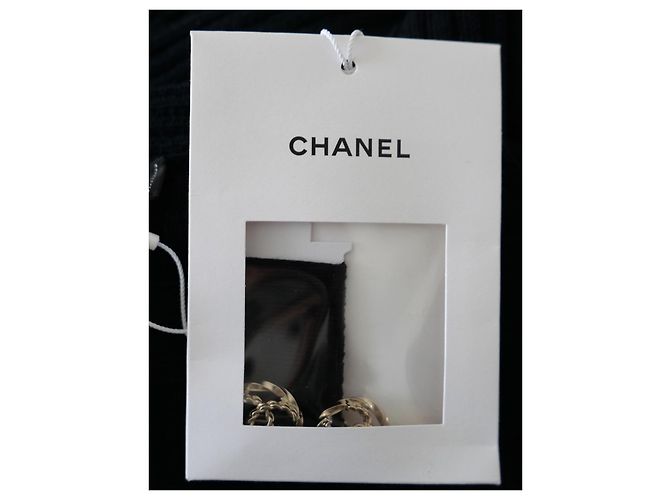 Chanel Resort 2020 20P CC Logo Strickkleid Marineblau - Ansicht 8