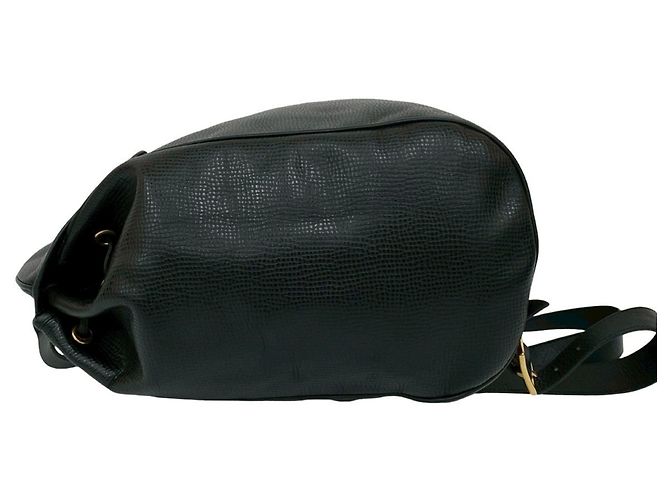 Mochila de cuero Christian Dior CD en negro - vista 5