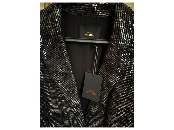 Blazer con paillettes Twin Set nero - vista 2