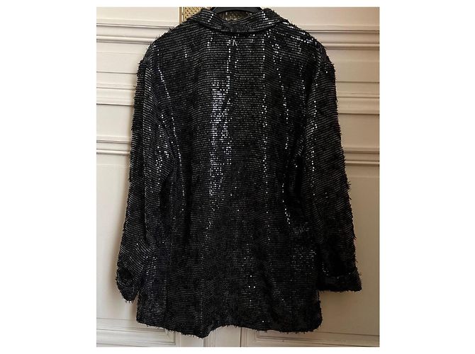 Blazer con paillettes Twin Set nero - vista 4