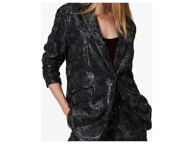 Blazer con paillettes Twin Set nero - vista 5