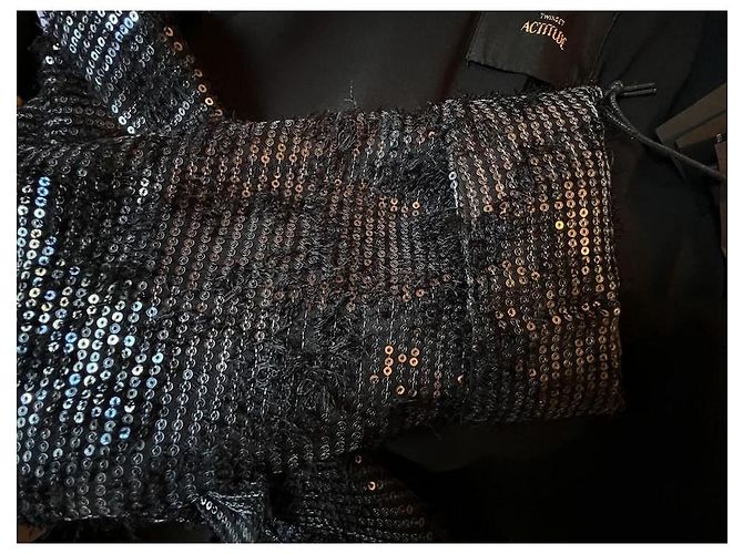 Blazer con paillettes Twin Set nero - vista 6