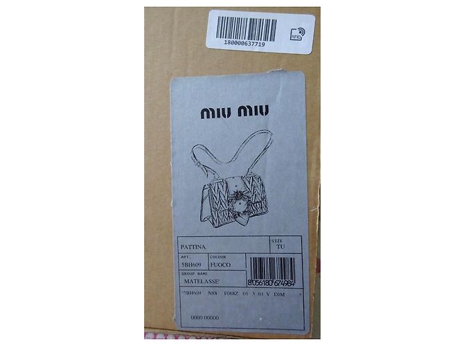 Miu Miu Originale! Nuova! borsa in pelle e cristalli! Bordò - vista 16