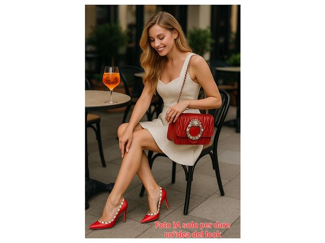 Miu Miu Originale! Nuova! borsa in pelle e cristalli! Bordò - vista 19