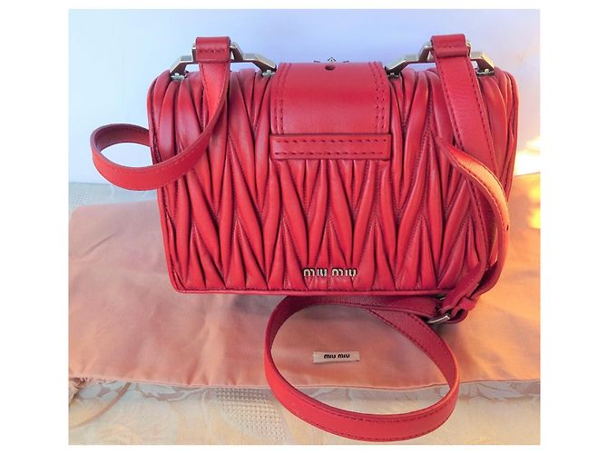 Miu Miu Originale! Nuova! borsa in pelle e cristalli! Bordò - vista 4