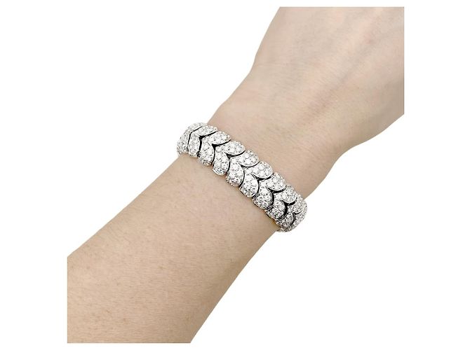 Autre Marque Bracciale Arfan, oro bianco e diamanti. - vista 9