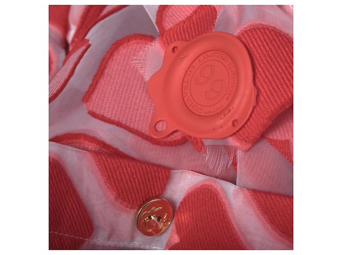 Autre Marque Robe Chemise Midi UltraChic avec Imprimé Cœur Rouge - vue 11