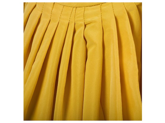 Vestido Amarillo Rochas con Detalle de Espalda Abierta - vista 4