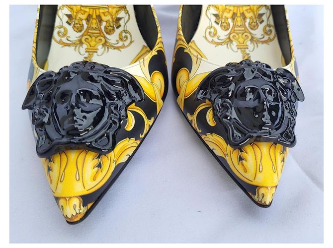 Versace Originali e Nuovi! scarpe in pelle modello Barocco n. 40,5 (41) Multicolore - vista 11