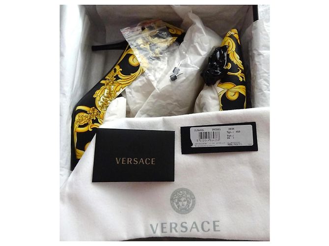 Versace Originali e Nuovi! scarpe in pelle modello Barocco n. 40,5 (41) Multicolore - vista 12