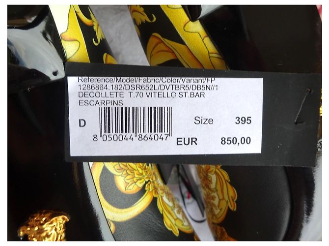 Versace Originali e Nuovi! scarpe in pelle modello Barocco n. 40,5 (41) Multicolore - vista 14
