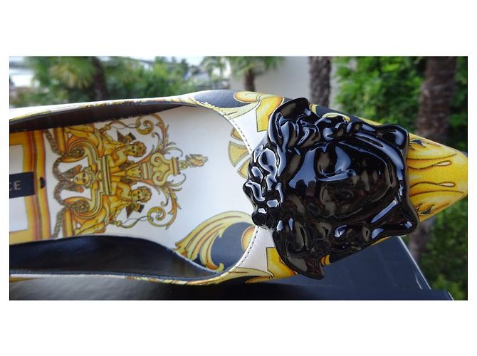 Versace Originali e Nuovi! scarpe in pelle modello Barocco n. 40,5 (41) Multicolore - vista 2