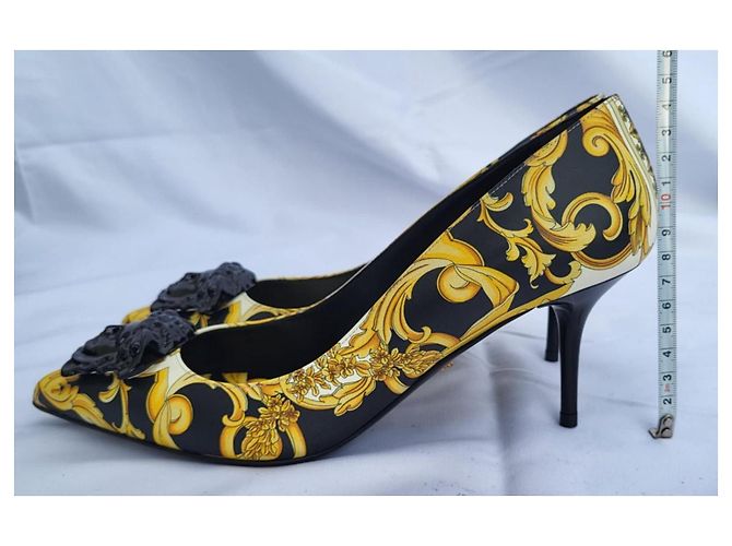 Versace Originali e Nuovi! scarpe in pelle modello Barocco n. 40,5 (41) Multicolore - vista 4