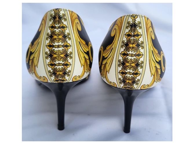 Versace Originali e Nuovi! scarpe in pelle modello Barocco n. 40,5 (41) Multicolore - vista 5
